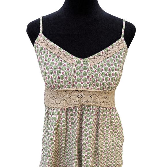 Free People camisole style multi-colored top, women's size 6 - Picture 1 of 7